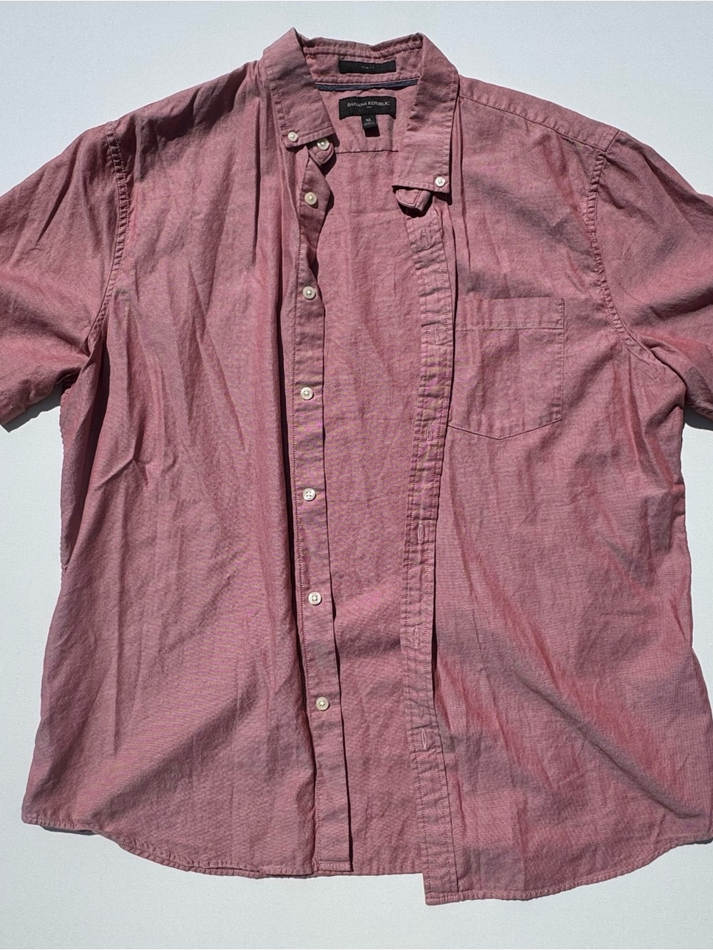 Banana Republic Men's Dusty Rose Button-Down Shirt Slim Fit